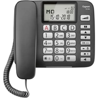 Gigaset DL580 Schnurgebundenes Seniorentelefon Freisprechen, für Hörgeräte kompatibel, Optische Anrufsignalisierung Beleuchtetes Display Schwarz Gigaset DL580 Schnurgebundenes Seniorentelefon Freisprechen, für Hörgeräte kompatibel, Optische Anrufsignalisierung Beleuchtetes Display Schwarz