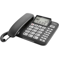 Gigaset DL580 Schnurgebundenes Seniorentelefon Freisprechen, für Hörgeräte kompatibel, Optische Anrufsignalisierung Beleuchtetes Display Schwarz Gigaset DL580 Schnurgebundenes Seniorentelefon Freisprechen, für Hörgeräte kompatibel, Optische Anrufsignalisierung Beleuchtetes Display Schwarz