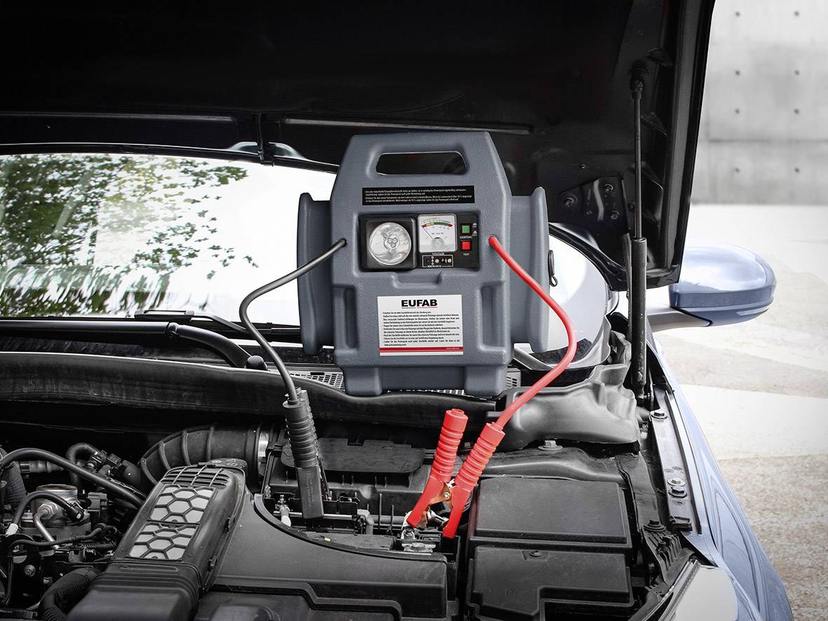 Eufab Schnellstartsystem 16643 Starthilfestrom (12 V)=300 A 12 V-Ausgang 1x