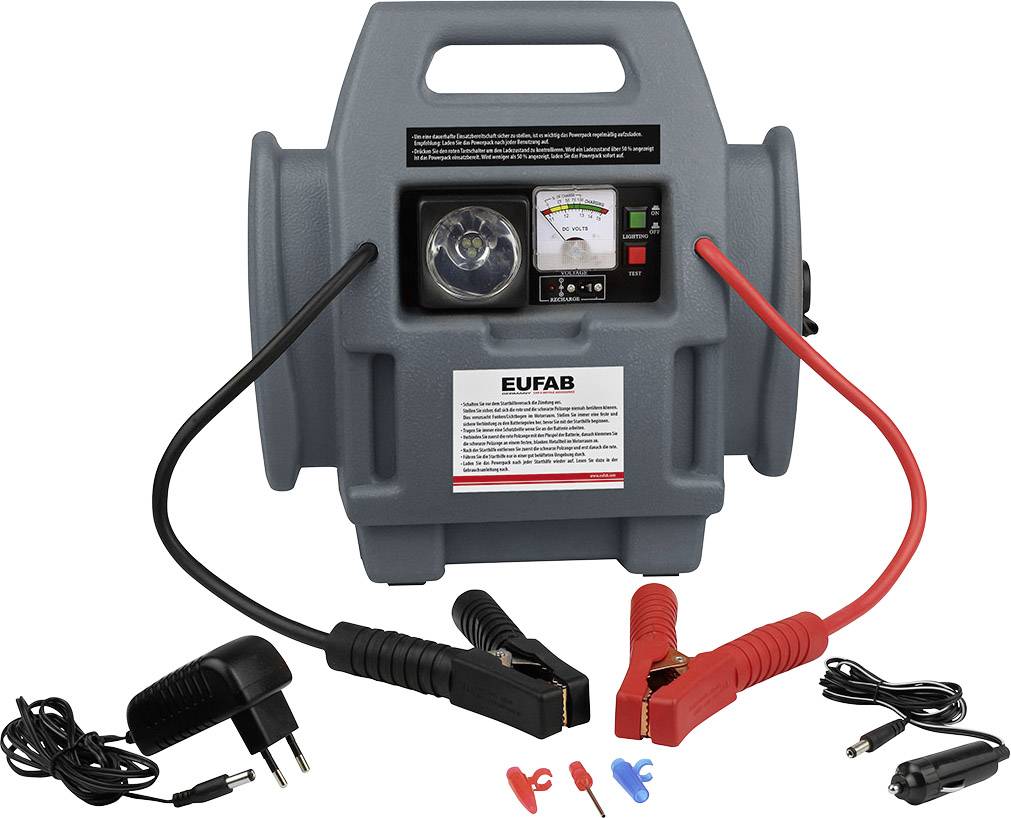 Eufab Schnellstartsystem 16643 Starthilfestrom (12 V)=300 A 12 V-Ausgang 1x