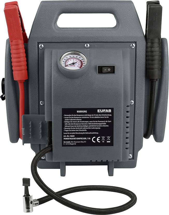 Eufab Schnellstartsystem 16643 Starthilfestrom (12 V)=300 A 12 V-Ausgang 1x