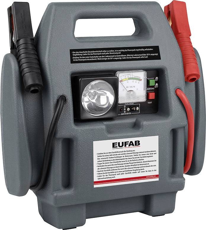 Eufab Schnellstartsystem 16643 Starthilfestrom (12 V)=300 A 12 V-Ausgang 1x