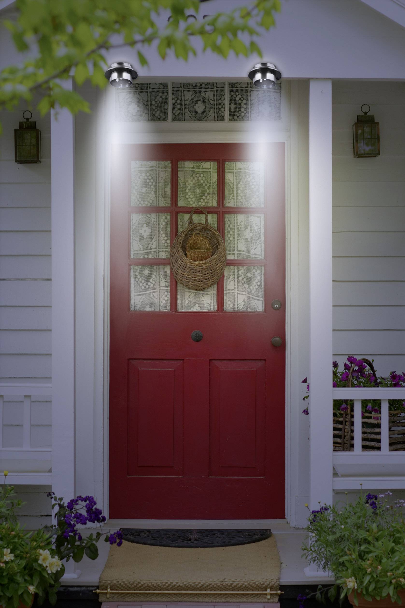 easymaxx Solar-Dachrinnenleuchte 0612 3er Set LED Warmweiß Edelstahl (gebürstet)