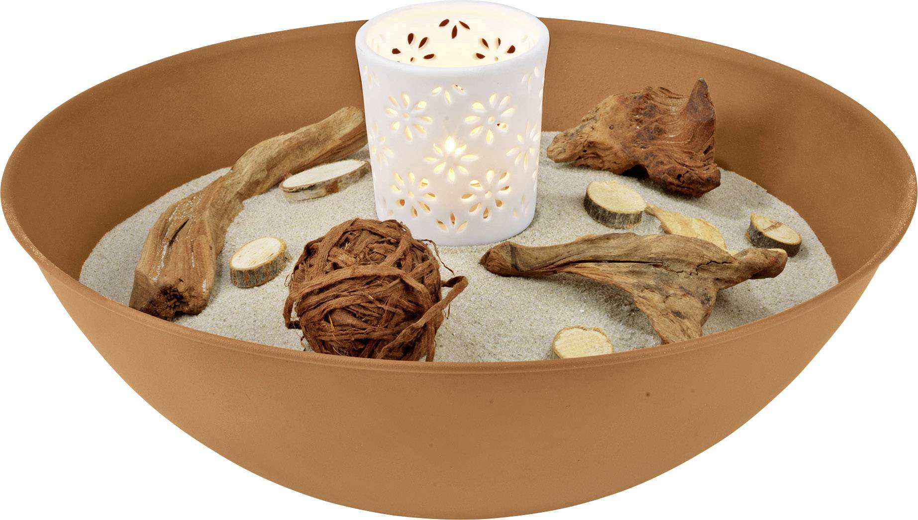 easymaxx 04092 Außen-Dekobeleuchtung Säule mit Pusteblumen LED LED fest eingebaut Rost