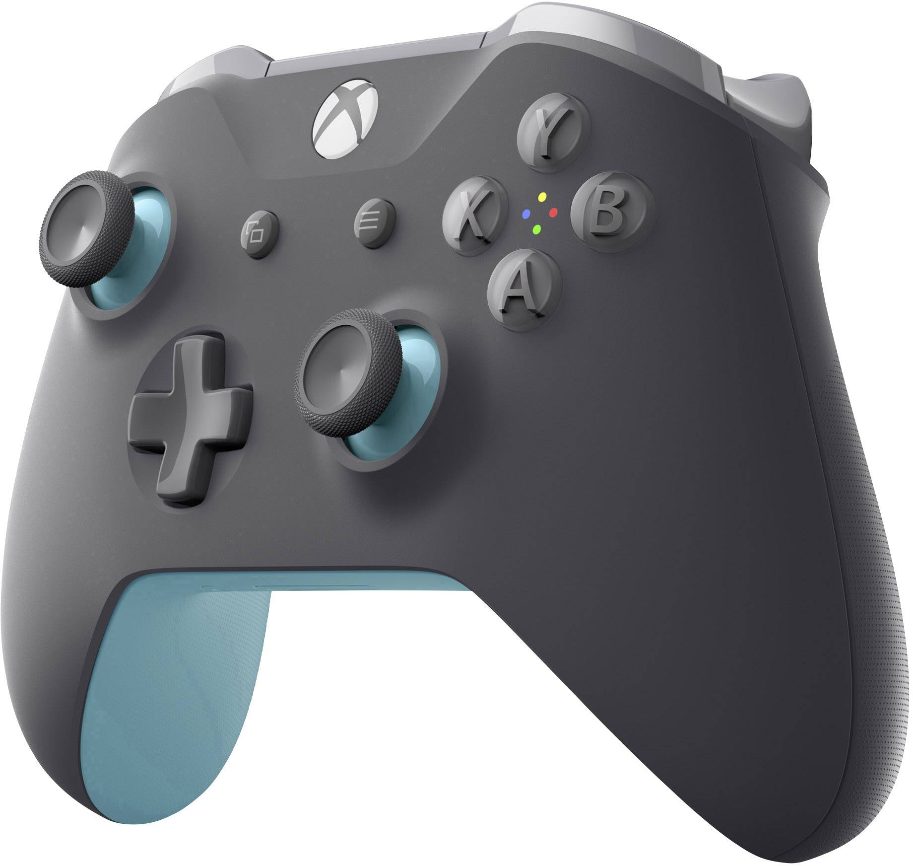 Microsoft Wireless Blue-Grey Gamepad Xbox One, PC Grau, Blau