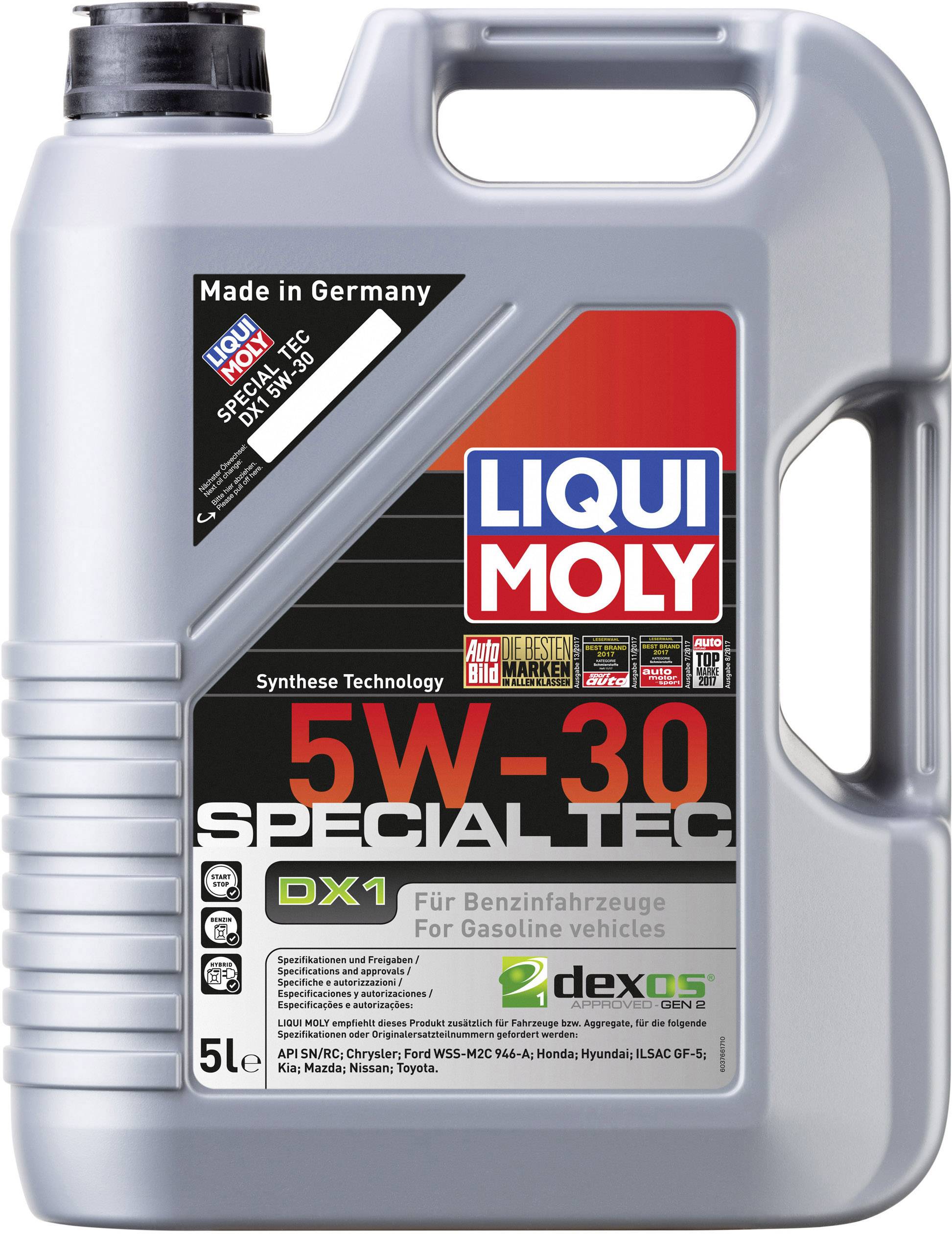 Liqui Moly SPECIAL TEC DX1 5W-30 3766 Leichtlaufmotoröl 5 l