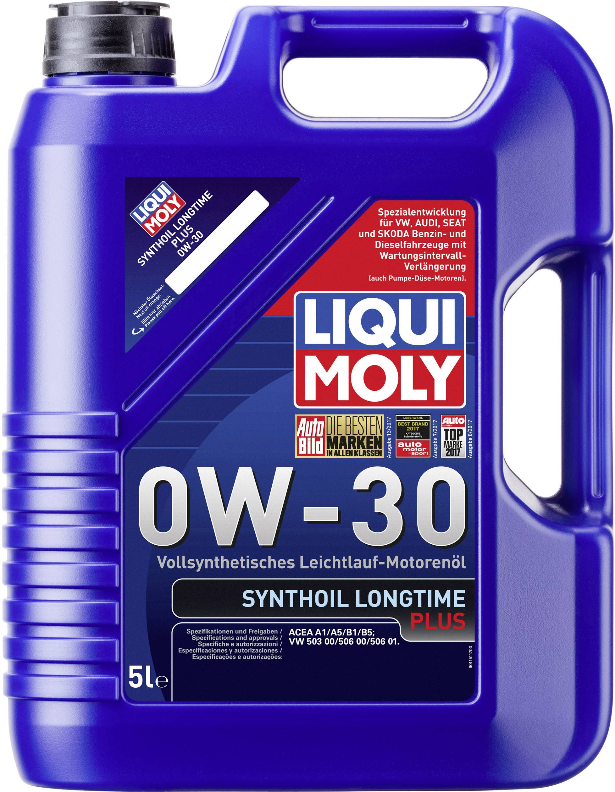 Liqui Moly Synthoil Longtime Plus 0W-30 1151 Leichtlaufmotoröl 5l