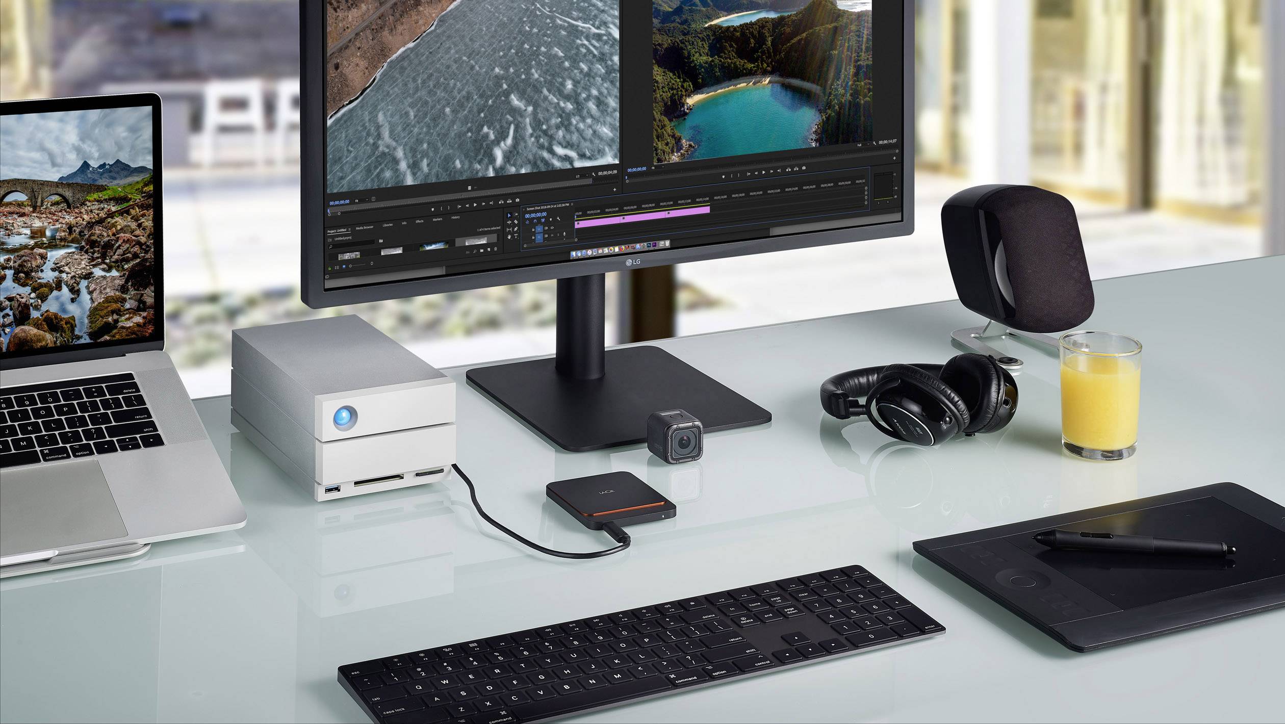 LaCie Portable SSD 500GB Externe SSD USB-C™ Schwarz STHK500800