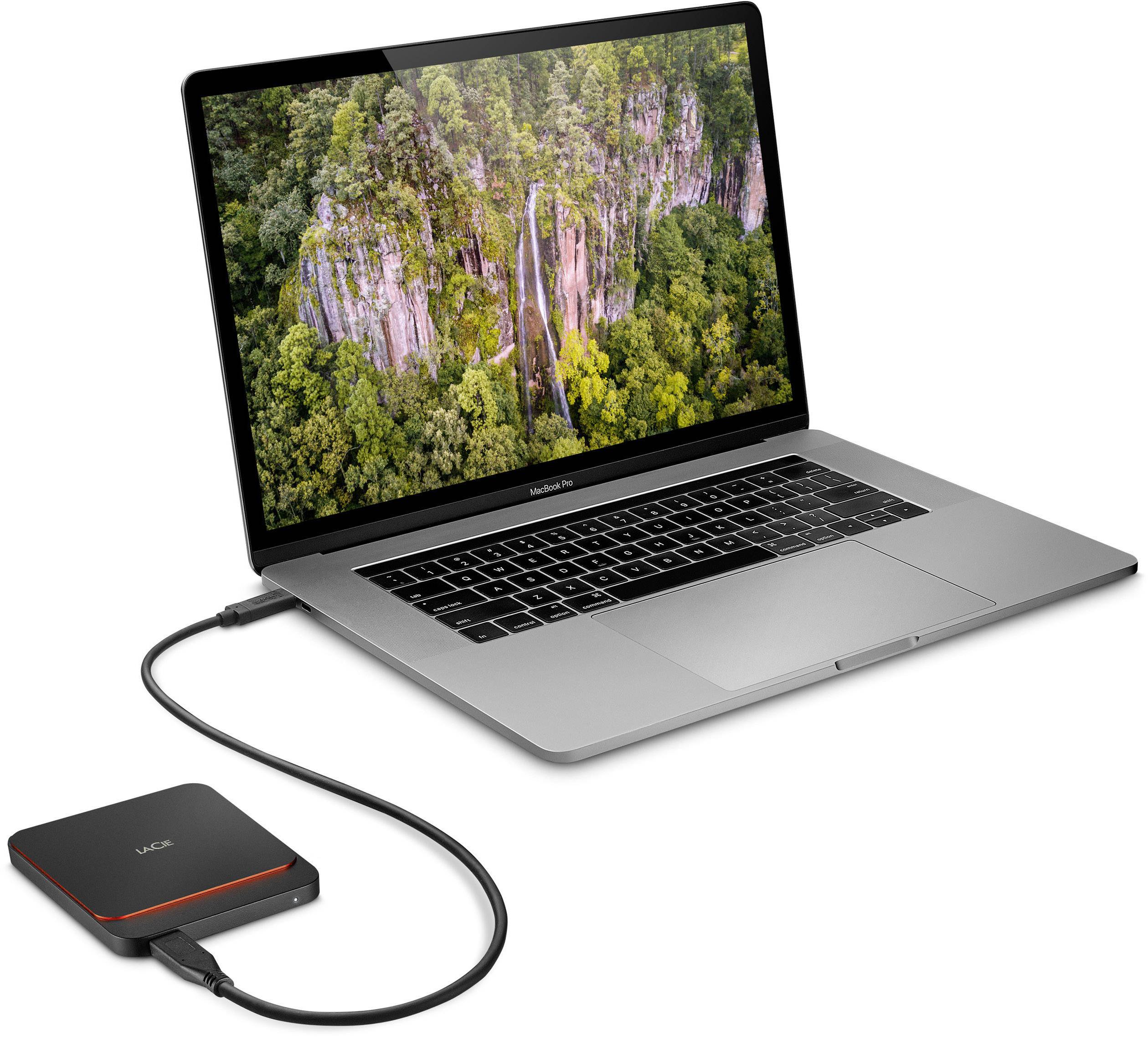 LaCie Portable SSD 500GB Externe SSD USB-C™ Schwarz STHK500800