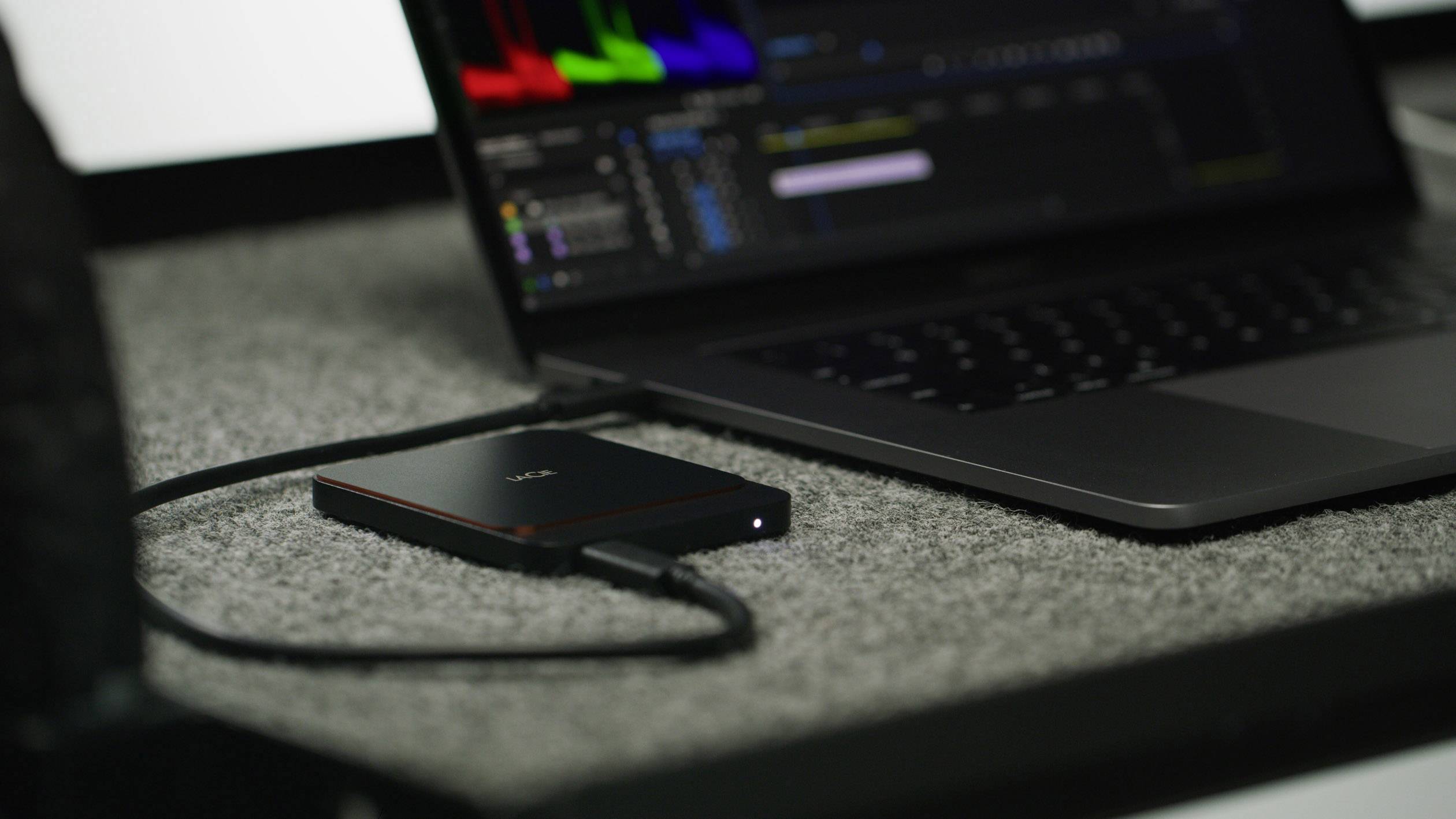 LaCie Portable SSD 500GB Externe SSD USB-C™ Schwarz STHK500800