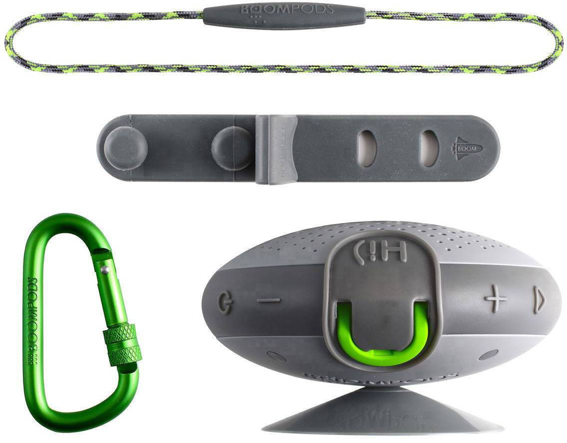 Boompods Aquablaster Bluetooth® Lautsprecher Amazon Alexa direkt integriert, Freisprechfunktion, in