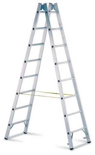 ZARGES 40312 Aluminium Stufen-Stehleiter klappbar 8.4kg