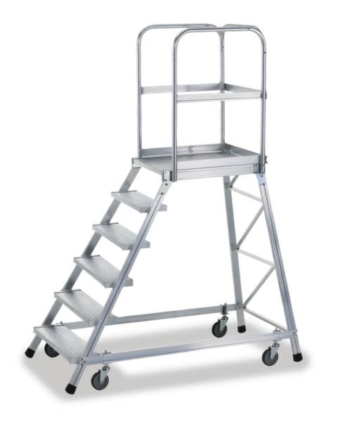 ZARGES 41954 Aluminium Podesttreppe fahrbar 59.7 kg