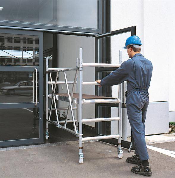 ZARGES 53300 Aluminium Klappgerüst klappbar, fahrbar Arbeitshöhe (max.): 2.95 m