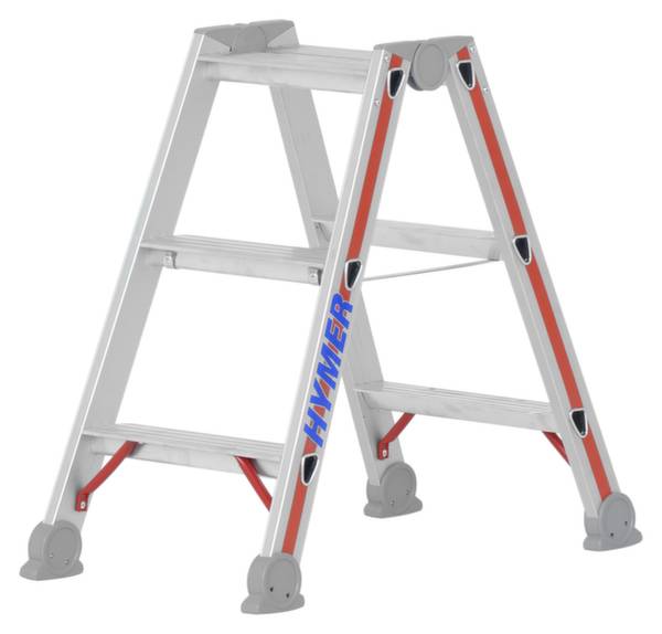 Hymer SC 40 402406 Stufen-Stehleiter klappbar Arbeitshöhe (max.): 1.7 m 3.6 kg