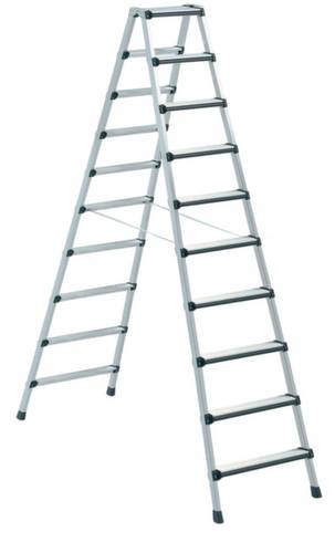 ZARGES 41438 Aluminium Stufen-Stehleiter klappbar 16.1kg