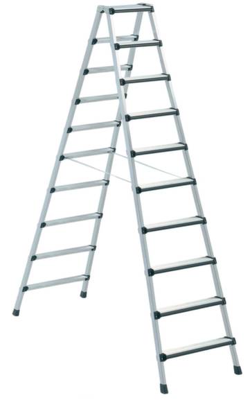 ZARGES 41438 Aluminium Stufen-Stehleiter klappbar 16.1 kg