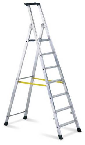 ZARGES 42457 Aluminium Stufen-Stehleiter klappbar 9.1kg