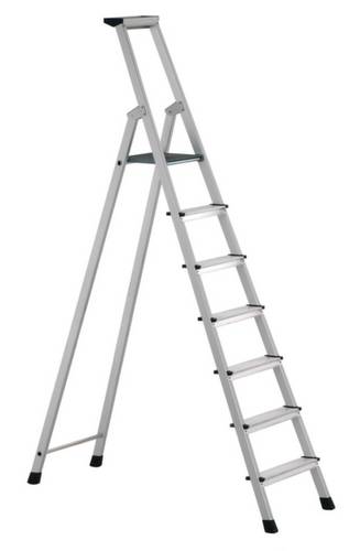 ZARGES 41227 Aluminium Stufen-Stehleiter klappbar 7kg