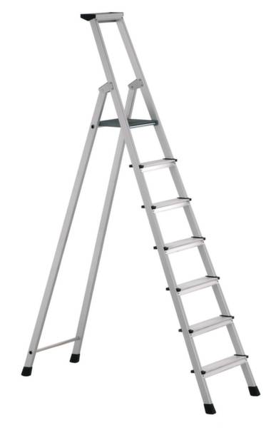Stufen-Stehleiter XLstep S 7Stufen L.2,36m Arbeits-H.3,75m G.10,2kg Zarges