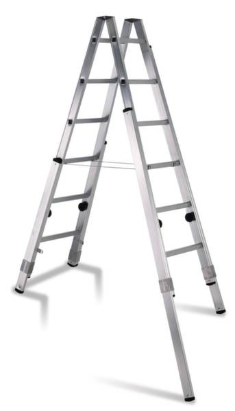 ZARGES 41936 Aluminium Stufen-Doppelleiter klappbar 13 kg