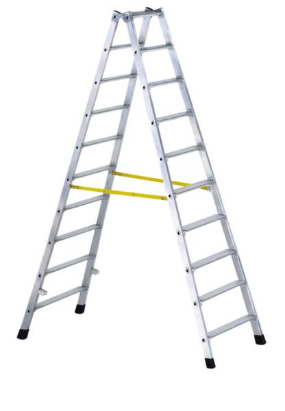 ZARGES 42470 Aluminium Stufen-Stehleiter klappbar 21.5 kg