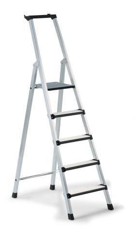 ZARGES 41423 Aluminium Stufen-Stehleiter klappbar 5.5 kg