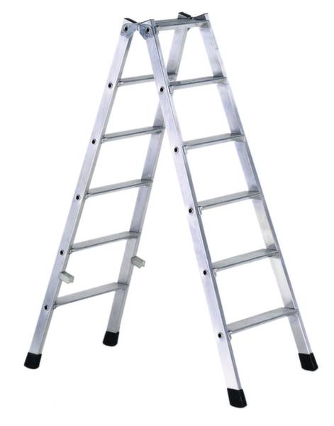 ZARGES 42466 Aluminium Stufen-Stehleiter klappbar 12.4 kg