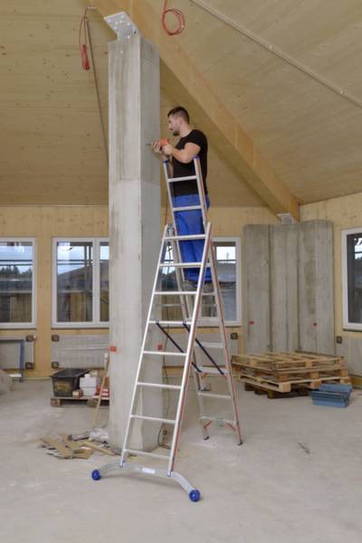 Hymer SC 60 604724 Aluminium Multifunktionsleiter klappbar 17.1 kg