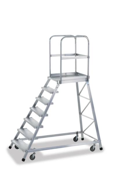 ZARGES 41975 Aluminium Podesttreppe fahrbar 41.8 kg