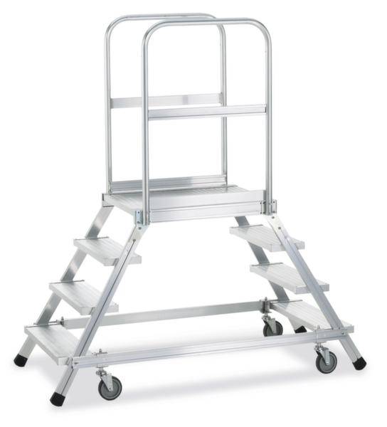 ZARGES 41963 Aluminium Podesttreppe fahrbar 70.1 kg