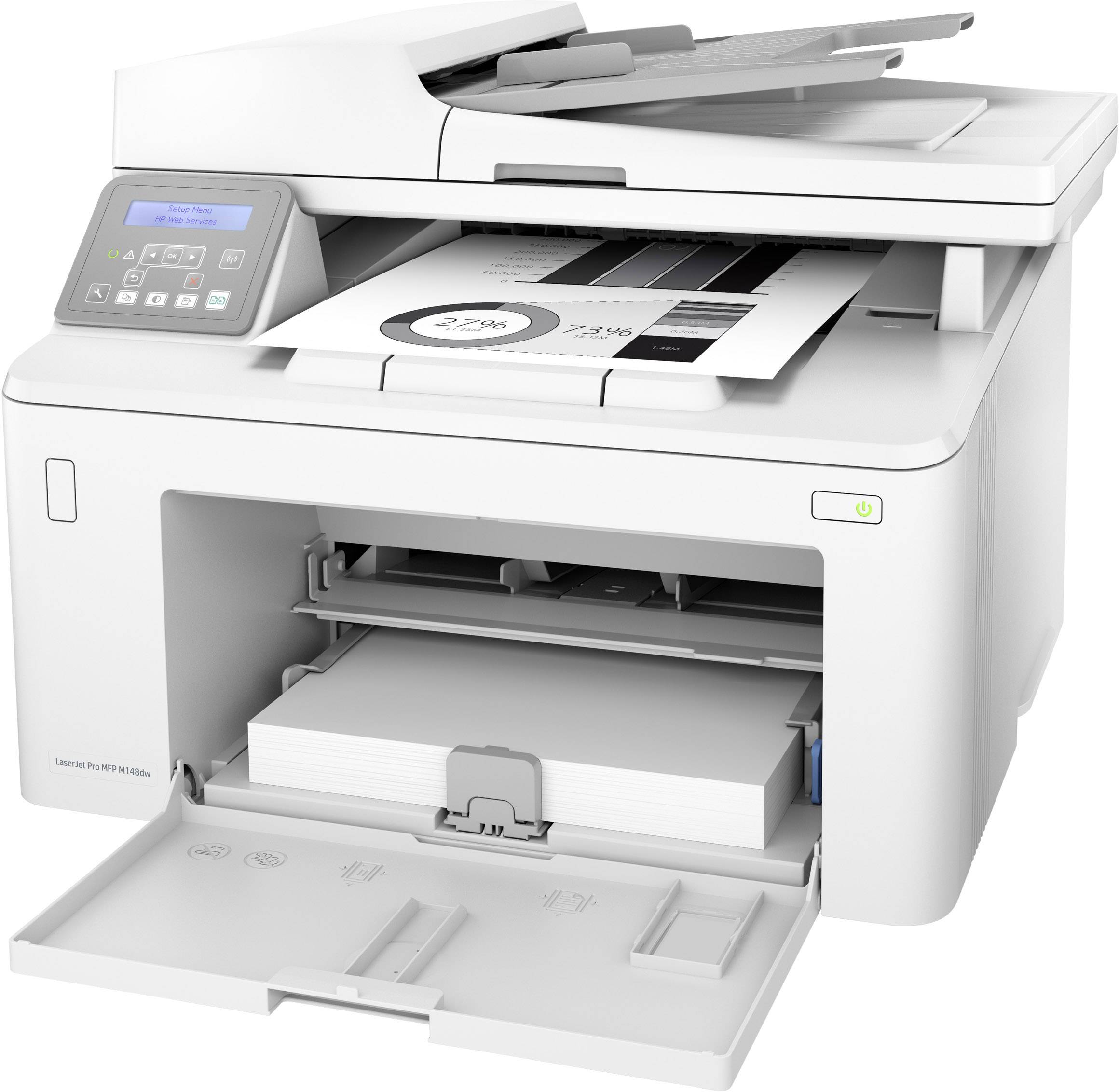 HP LaserJet Pro MFP M148dw Multifunktionsdrucker Laser Schwarz-Weiß A4 Drucker, Scanner, Kopierer LAN, WLAN, Duplex