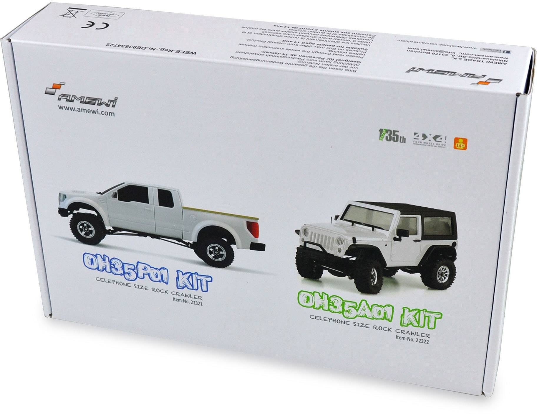 Amewi Pickup Scaler Brushed 1:35 RC Modellauto Elektro Geländewagen Allradantrieb (4WD) Bausatz