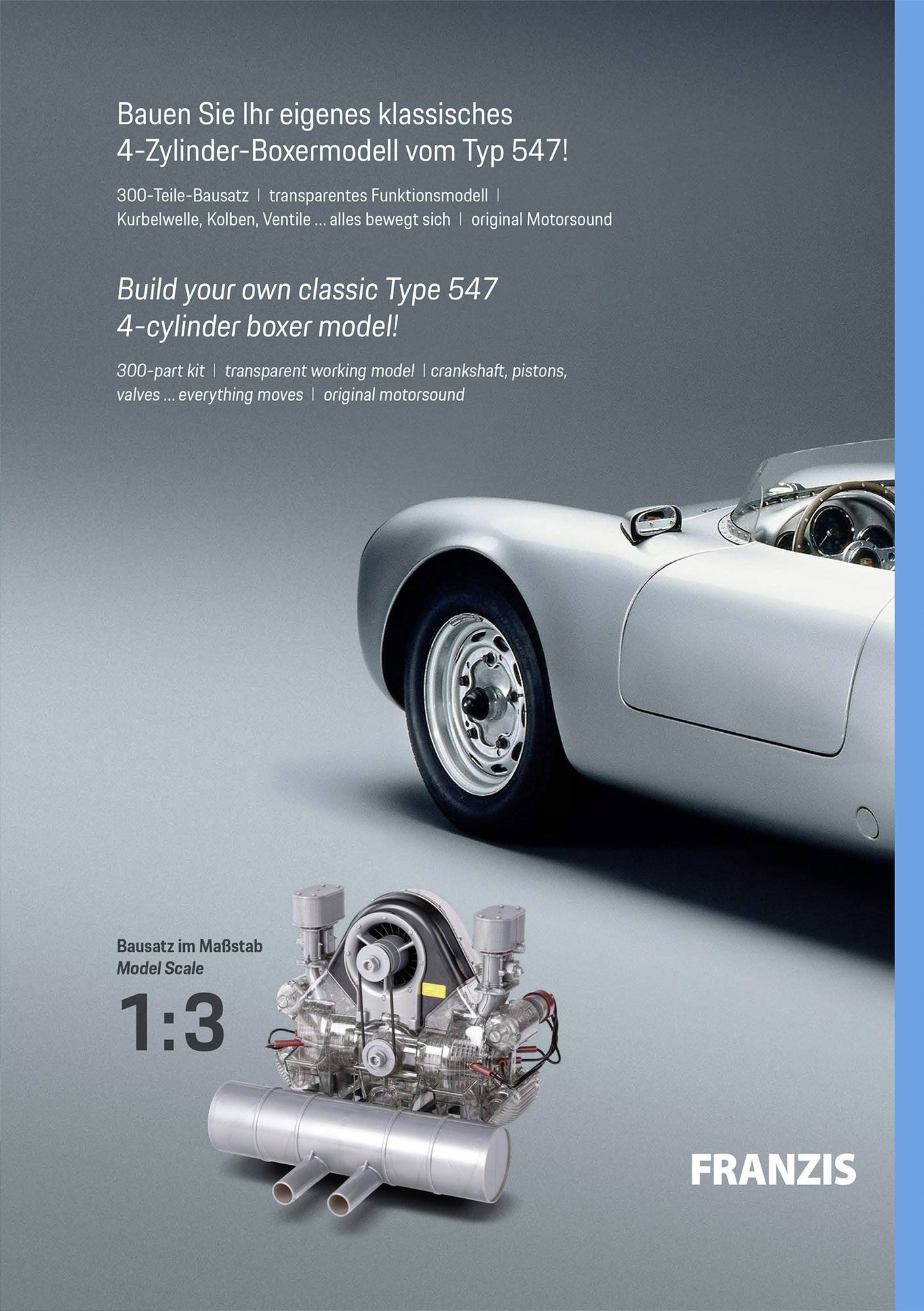 Franzis Verlag Porsche Carrera-Rennmotor Bausatz ab 14 Jahre