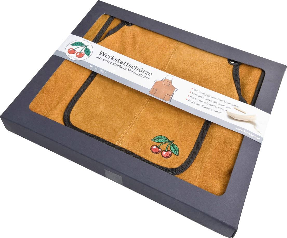 Kirschen 3580000 Werkstattschürze aus Veloursleder