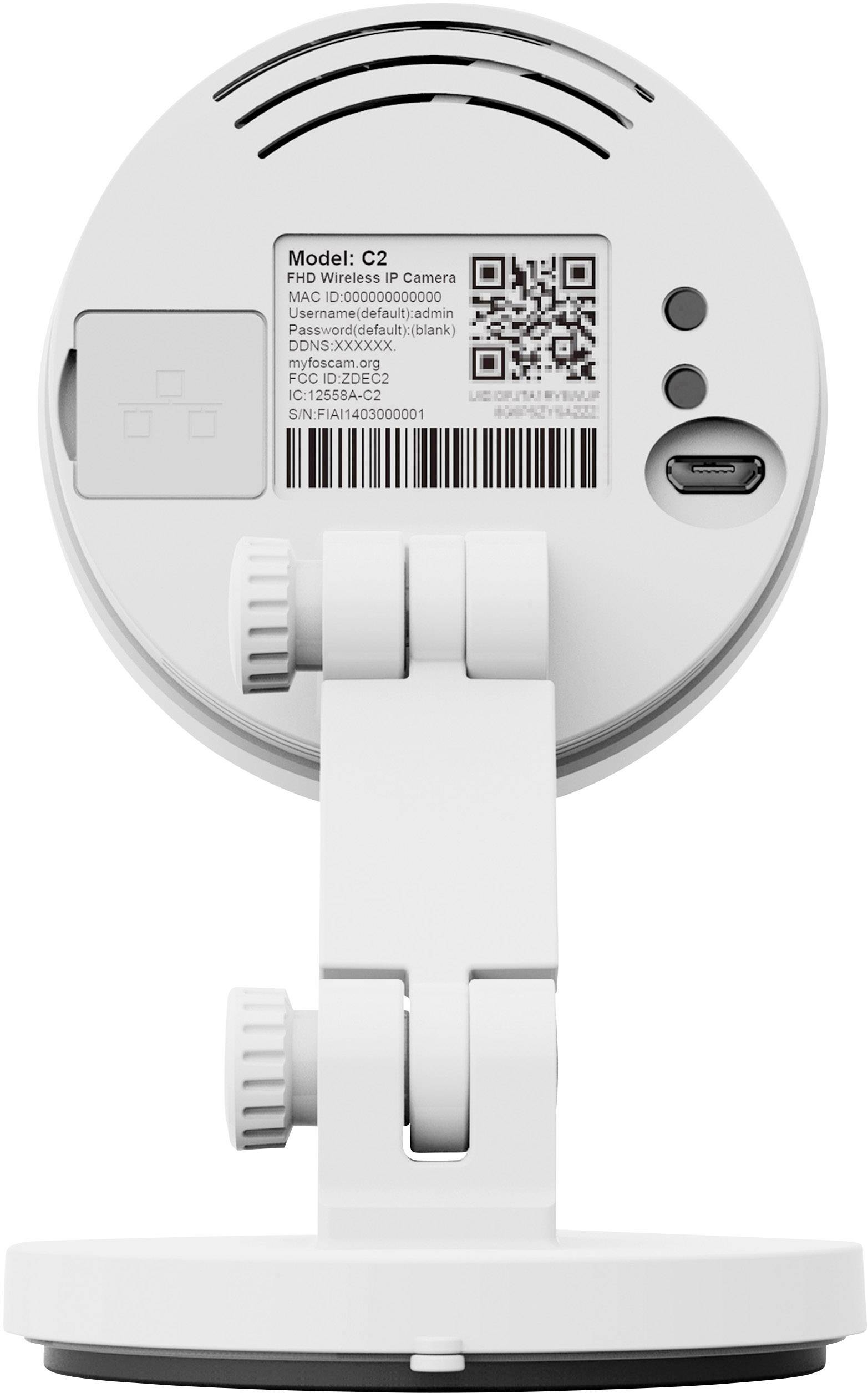 Foscam C2 Weiß 00c20w WLAN IP Überwachungskamera 1920 x 1080 Pixel