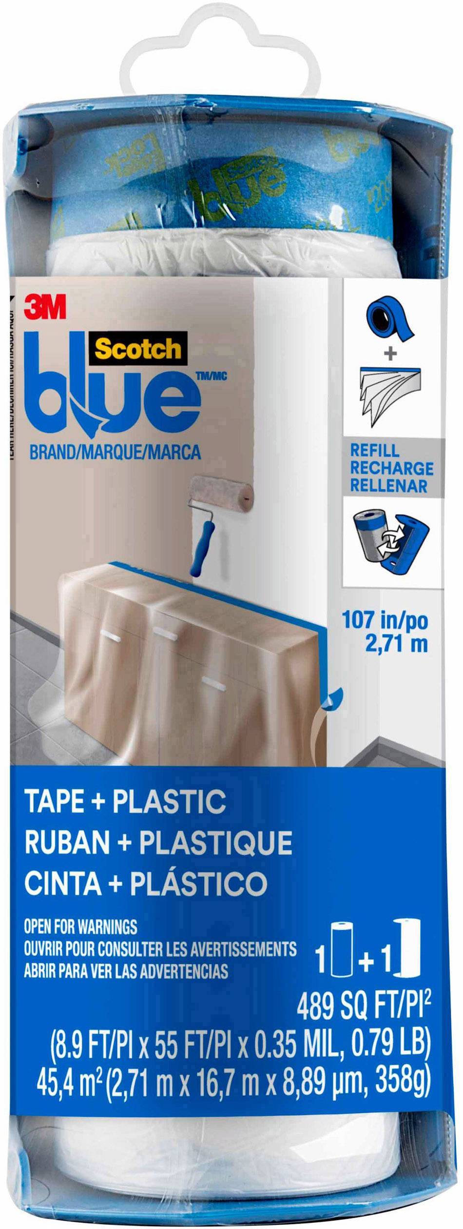3M PTD2093EL-107NEW Abdeckfolie ScotchBlue™ Blau (L x B) 17 m x 2.7 m 1 St.