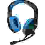Konix 24263 Gaming Headset 3.5mm Klinke schnurgebunden Over Ear Schwarz, Blau
