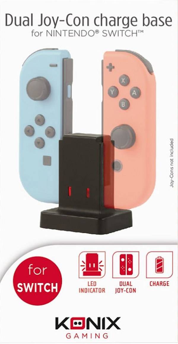 Konix KX Dual Switch Joycon Charger Controller-Ladestation Nintendo Switch