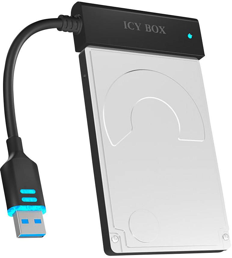 ICY BOX IB-AC603L-U3 6.35cm (2.5 Zoll)-Festplattengehäuse 2.5 Zoll USB 3.2 Gen 1 (USB 3.0)