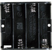 Takachi SN34S Batteriehalter 4x Mignon (AA) Druckknopfanschluss (L x B x H) 61.9 x 57.2 x 15mm