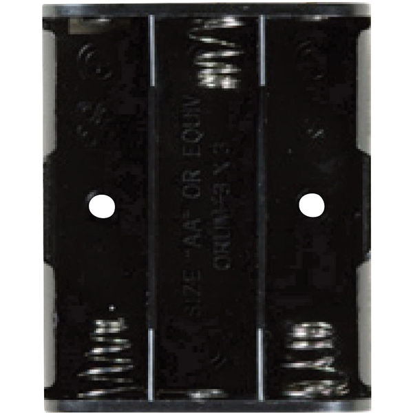 Takachi SN33S Batteriehalter 3x Mignon (AA) Druckknopfanschluss (L x B x H) 57.7 x 47 x 16.6 mm