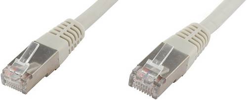 Econ connect F6TP0,25GR RJ45 Patchkabel CAT 6 S/FTP 0.25 m Grau Paarschirm
