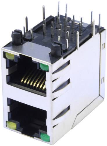 econ connect RJ45-Steckverbinder MDFL18811 Buchse, Einbau horizontal Polzahl Sensoren 8P8C Metall 1 St.