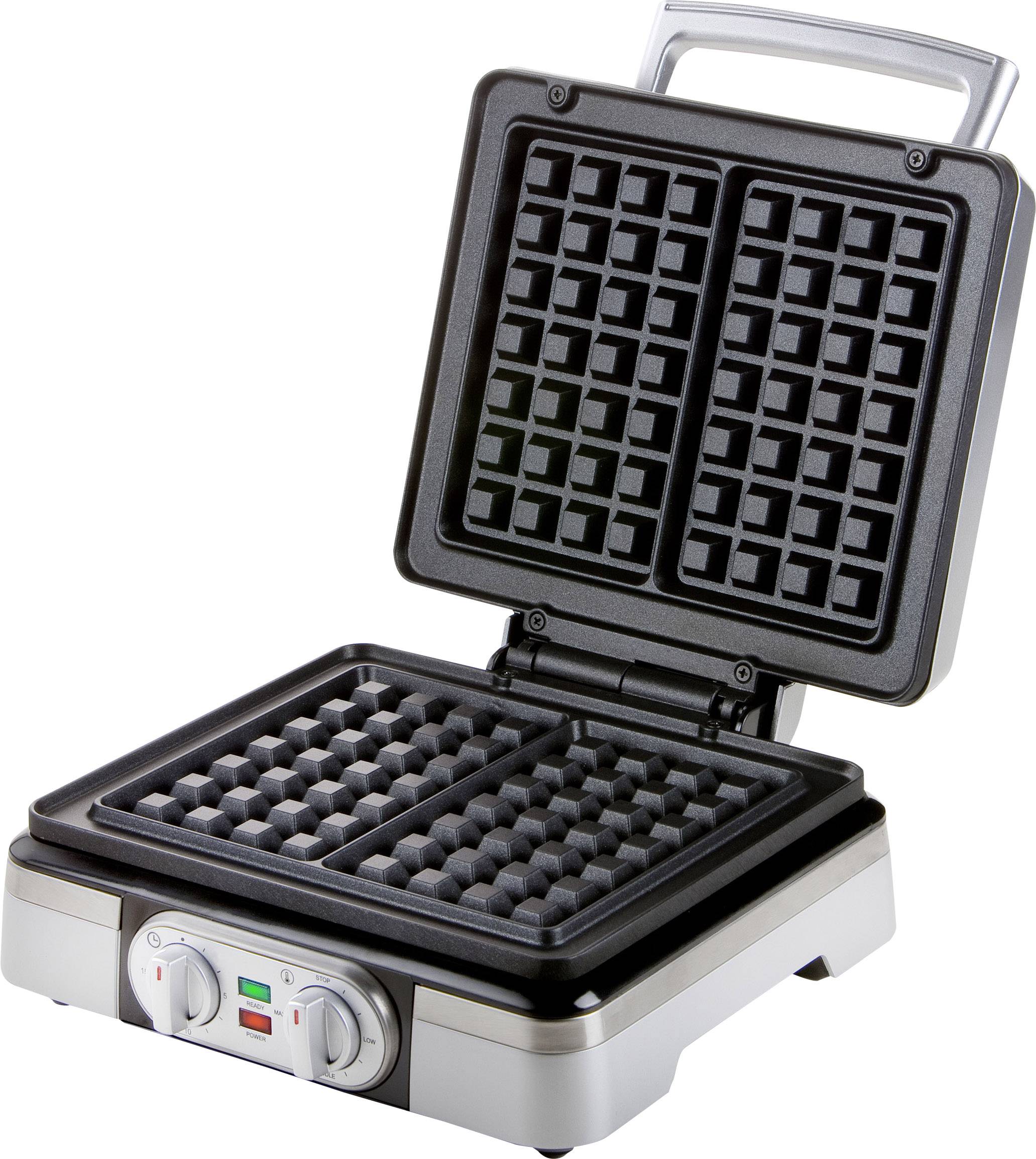 DOMO DO9149W Waffeleisen Timerfunktion, mit Standfuß Silber (metallic)