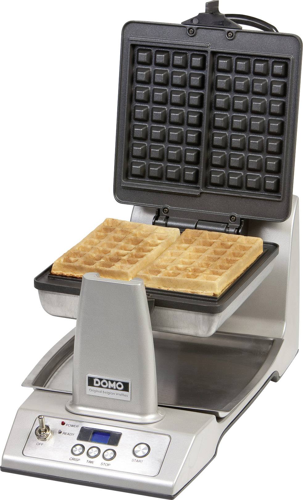 DOMO DO9043W Waffeleisen  Edelstahl