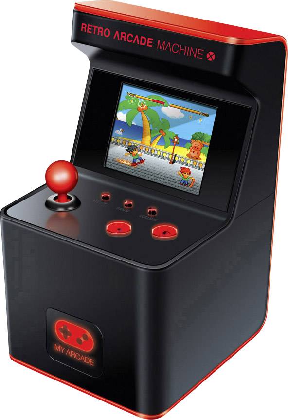 My Arcade Retro Machine X Retro Konsole Schwarz