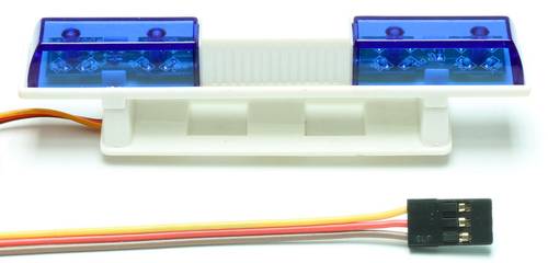 LED-Polizeilicht Blau blinkend 5 - 6V C7227