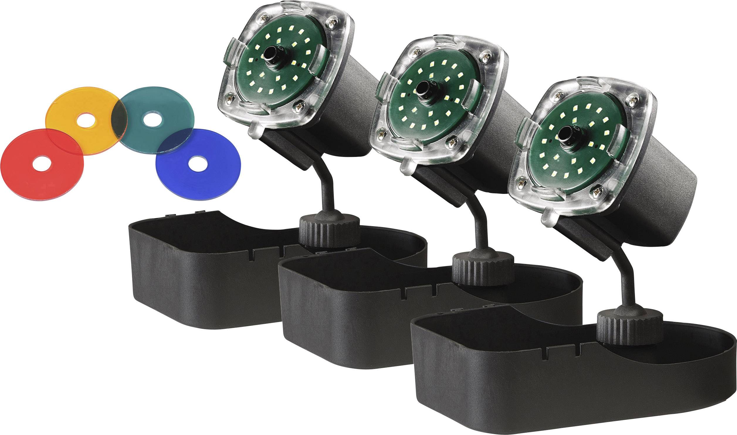 Sicce LLN002E Teichbeleuchtung 3er Set EEK: G (A - G) LED 3.5W Schwarz