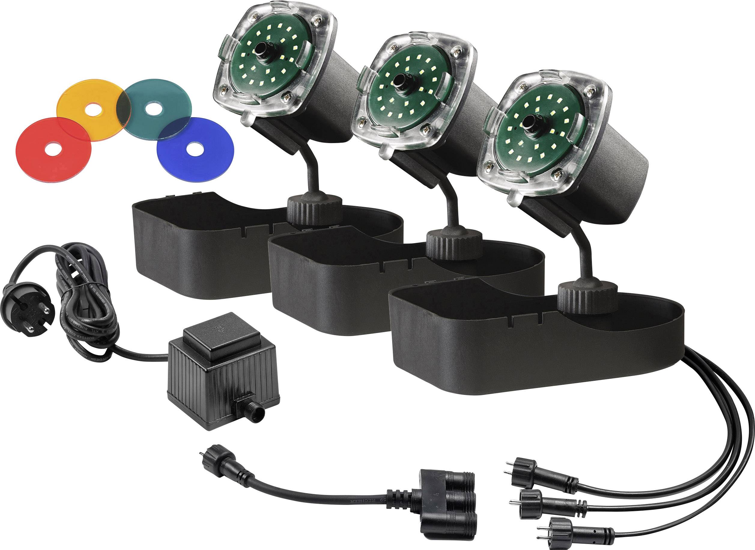 Sicce LLN002E Teichbeleuchtung 3er Set EEK: G (A - G) LED 3.5W Schwarz